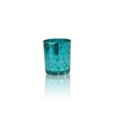 Cina Electro plate sprayed glass candle cup produttore