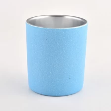 China Eletroplicar o jarro de vela de vidro prateado. fabricante