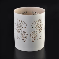 China Elegant carving tealight holders ceramic candle holder manufacturer