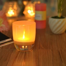 China Elegant glass candle holder bronze glass cnadle holder manufacturer