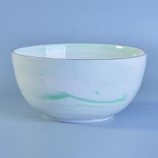 China Elegant marble style ceramic bowl for kitchen manufacturer