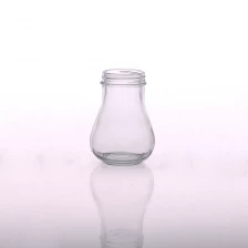 China Ellipse shaped glass jar with lid for canning manufacturer