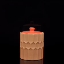 China Embossed pattern ceramic candle holders manufacturer