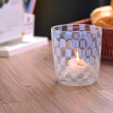 China Fl 13 oz Color Material Mixed Heat Resistant Glass Candle Holder manufacturer
