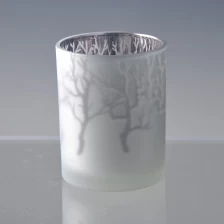 China Frosted glass candle holder without lid manufacturer