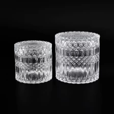 porcelana Vela de cristal GEO Tarro Con Tapas Al Por Mayor fabricante