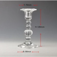 China Suporte de vidro de cristal vela votiva vela votiva de vidro haste Detentor fabricante