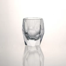 China Glass candle holder with special shape fabricante