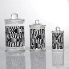 China Glass storage jar with lid manufacturer