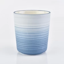 China Glazed 347ml ceramic votive jars for candle making manufacturer