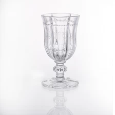 China Goblet clear glass candle holder manufacturer
