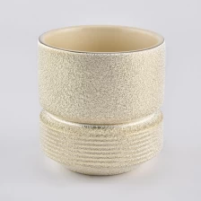 China Frascos de vela de ouro em cerâmica fabricante