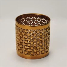 porcelana Cilindro de oro hueco un Portavelas de cerámica fabricante