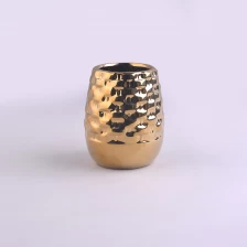 China Golden plating ceramic candle holders manufacturer