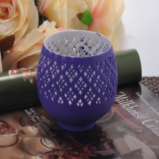 China Graceful hollow out ceramic votive candle holder wholesale manufacturer