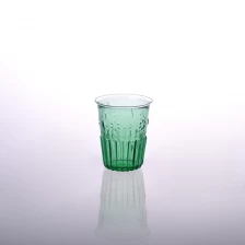 Cina Colore verde portacandele di vetro spruzzato produttore