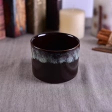 China Metade transmutation especial casa decoração cerâmica jarros vela fabricante
