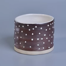 China Handgemalte Keramik Kerze Container Großhändler Hersteller