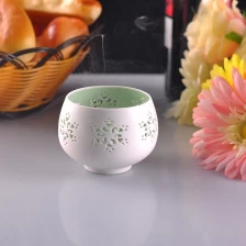 porcelana Hecho titular de la vela de cerámica a mano fabricante