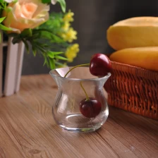 China Hand made votive glass vessel for candles manufacturer