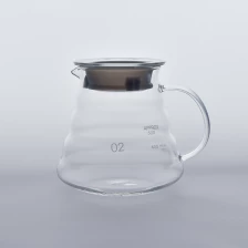 porcelana Pote de vidrio de borosilicato resistente al calor para agua de café fabricante