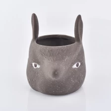 China Hochwertige Kreativität Keramik Kerzenhalter FOX Form Ton Container Dekoration Hersteller