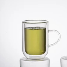 porcelana Tazas de té de cristal de la taza de café de la pared del doble de la alta calidad fabricante