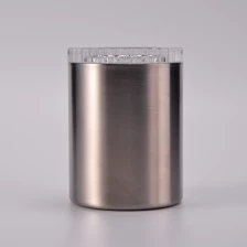 China High quality double wall stainless steel candle jars with lids manufacturer