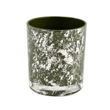 China High quality green glass candle vessel luxury candle Jar with Gift Box manufacturer