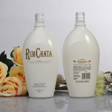China High quality vodka glass bottle with white painting manufacturer