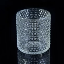 China Hobnail glass candle holders for home decoration manufacturer