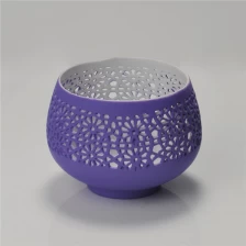 porcelana Hueco del exportador y el fabricante de vaso Portavelas de cerámica resistente al calor fabricante