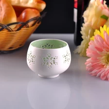 China Hollow out porcelain tealight holders manufacturer