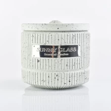 porcelana Hogar decorativo de 10 oz de vela de hormigón con tapa de hormigón al por mayor fabricante