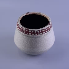 中国 家居装饰圆型陶瓷烛台 制造商