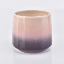 porcelana Mejor venta de lujo de dos colores de fondo redondo de cerámica candelabro 10 oz decoración del hogar caliente fabricante