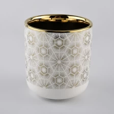 porcelana Aislamiento de venta caliente de tarros de vela de cerámica galvanoplastia fabricante