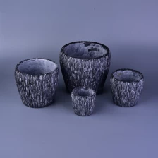 China Hot popular 4 four different size decorative concrete candle holders manufacturer