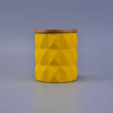 porcelana Tarro de cerámica caliente de la vela del diamante colorido del final embotado de la venta 22oz fabricante