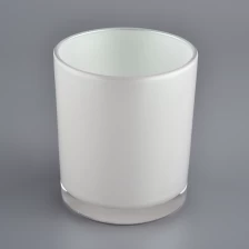 China irridescent glass candle jars for 16oz of wax filling manufacturer