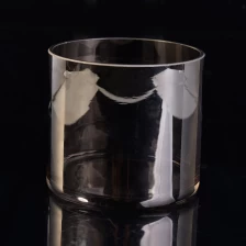 China Ion plating Silber Glas Kerze Halter Hersteller