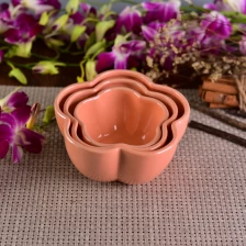 porcelana Vidrio iridiscente flor colorida jarra de velas de cerámica fabricante