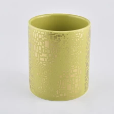 China LOGOTIPO personalizado porcelana reta cerâmica jarra de vela com tampa fabricante