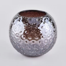 China Large Capacity Ball Shaped Candle Glass Jars manufacturer
