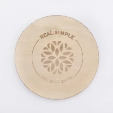 China Laser Engraved Pine Wood Lids For Candles Candles pengilang