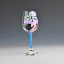 中国 長い茎が手描きのカップを飲むワインのグラスをパーソナライズ メーカー