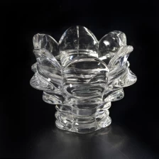 China Lotus Glass Votive Candle Holders Home Decor Pieces manufacturer