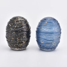 China Rendah MOQ telur bentuk kaca lilin jarum dengan penutup pengilang