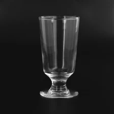 China Luxury 8oz clear glass candle holder for home decor manufacturer manufacturer