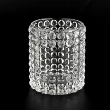 中国 Luxury 8oz  exquisite clear glass candle jar for candle making メーカー